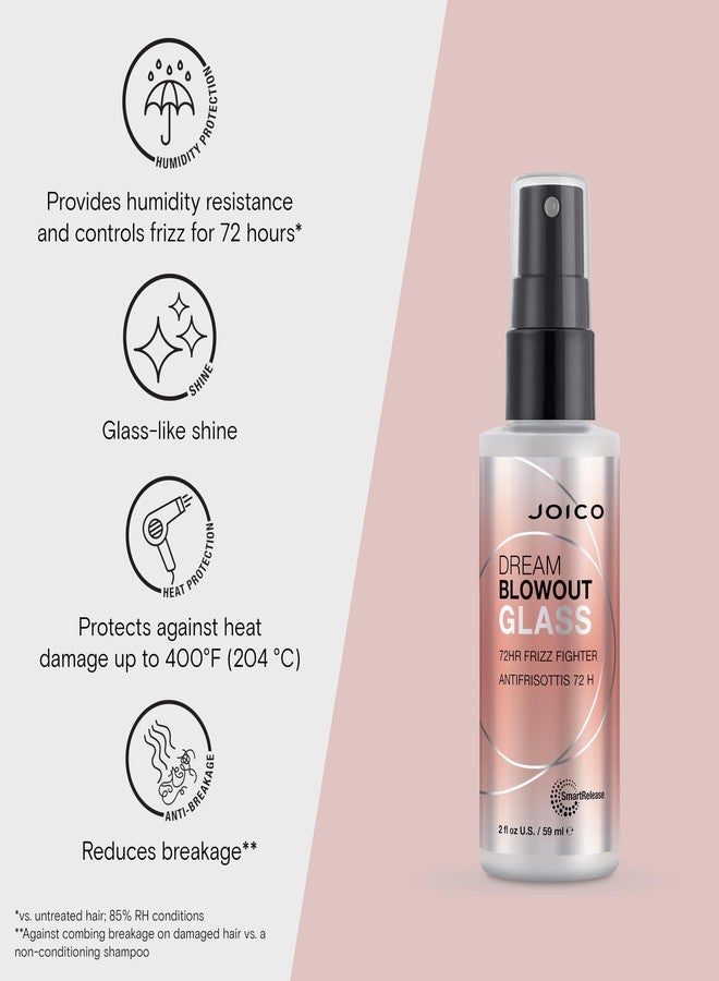 Joico Dream Blowout Glass 72-Hour Frizz Fighter | Humidity Control | Glass-Like Shine | Hydrate & Smooth | For Most Hair Types | 1.7 Fl Oz - Image 3